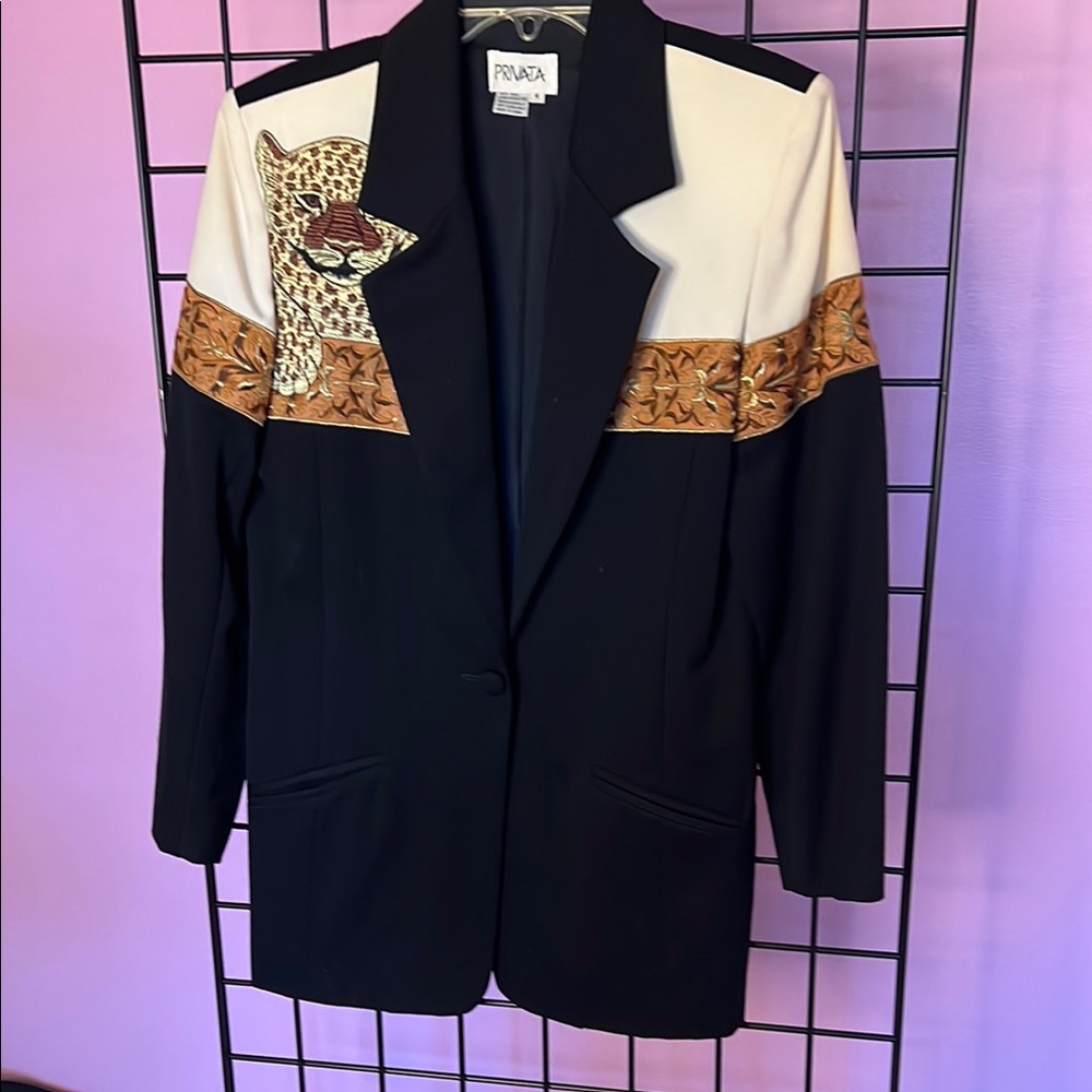 Privata Black and White Women's Jacket